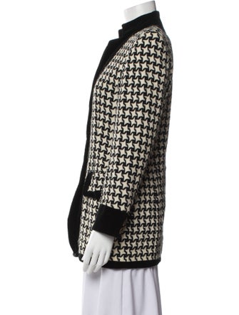 Escada Margaretha Ley Houndstooth Print Coat