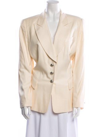 Escada Margaretha Ley Silk Striped Blazer