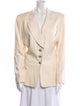 Escada Margaretha Ley Silk Striped Blazer