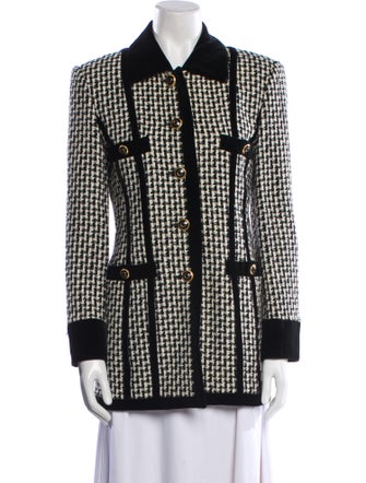 Escada Margaretha Ley Wool Printed Evening Jacket