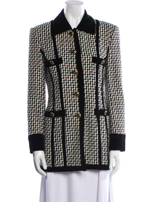 Escada Margaretha Ley Wool Printed Evening Jacket
