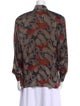 Escada Margaretha Ley Paisley Print Long Sleeve Button-Up Top