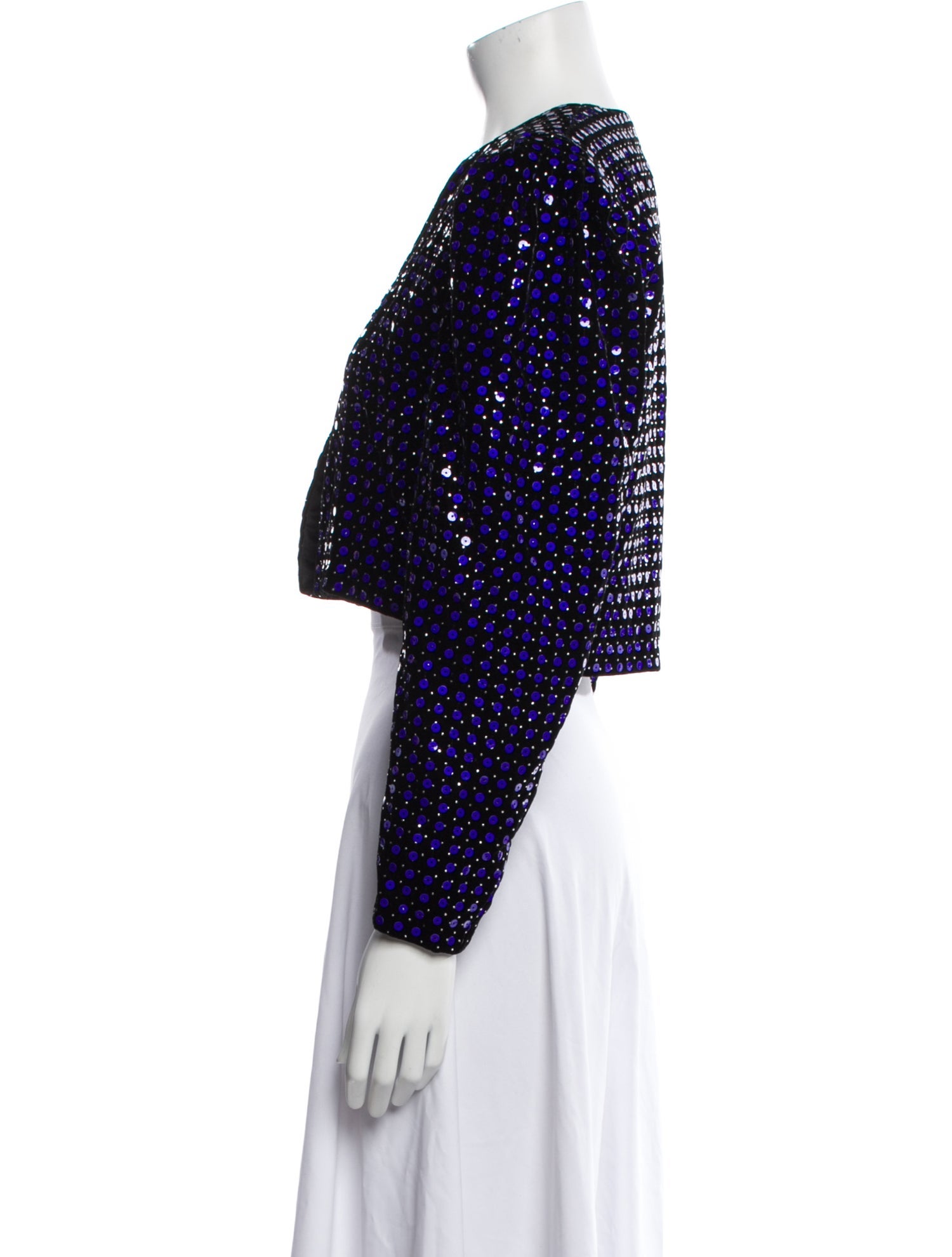 Escada Margaretha Ley Velvet Polka Dot Print Bolero