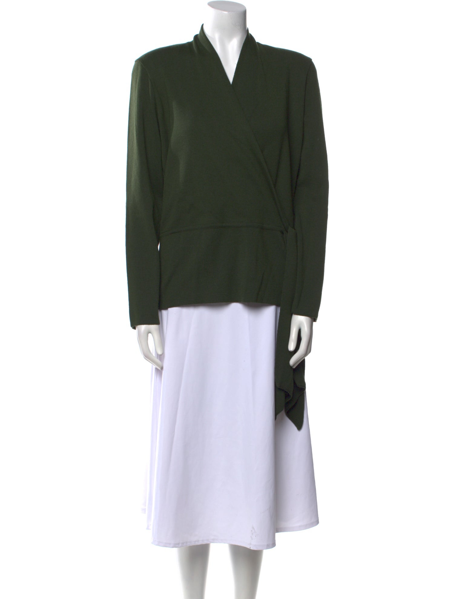 Escada Margaretha Ley Virgin Wool V-Neck Sweater w/ Tags