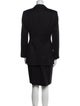 Escada Margaretha Ley Virgin Wool Plaid Print Skirt Suit