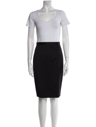 Escada Margaretha Ley Virgin Wool Plaid Print Skirt Suit