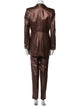 Escada Margaretha Ley Leather Pantsuit