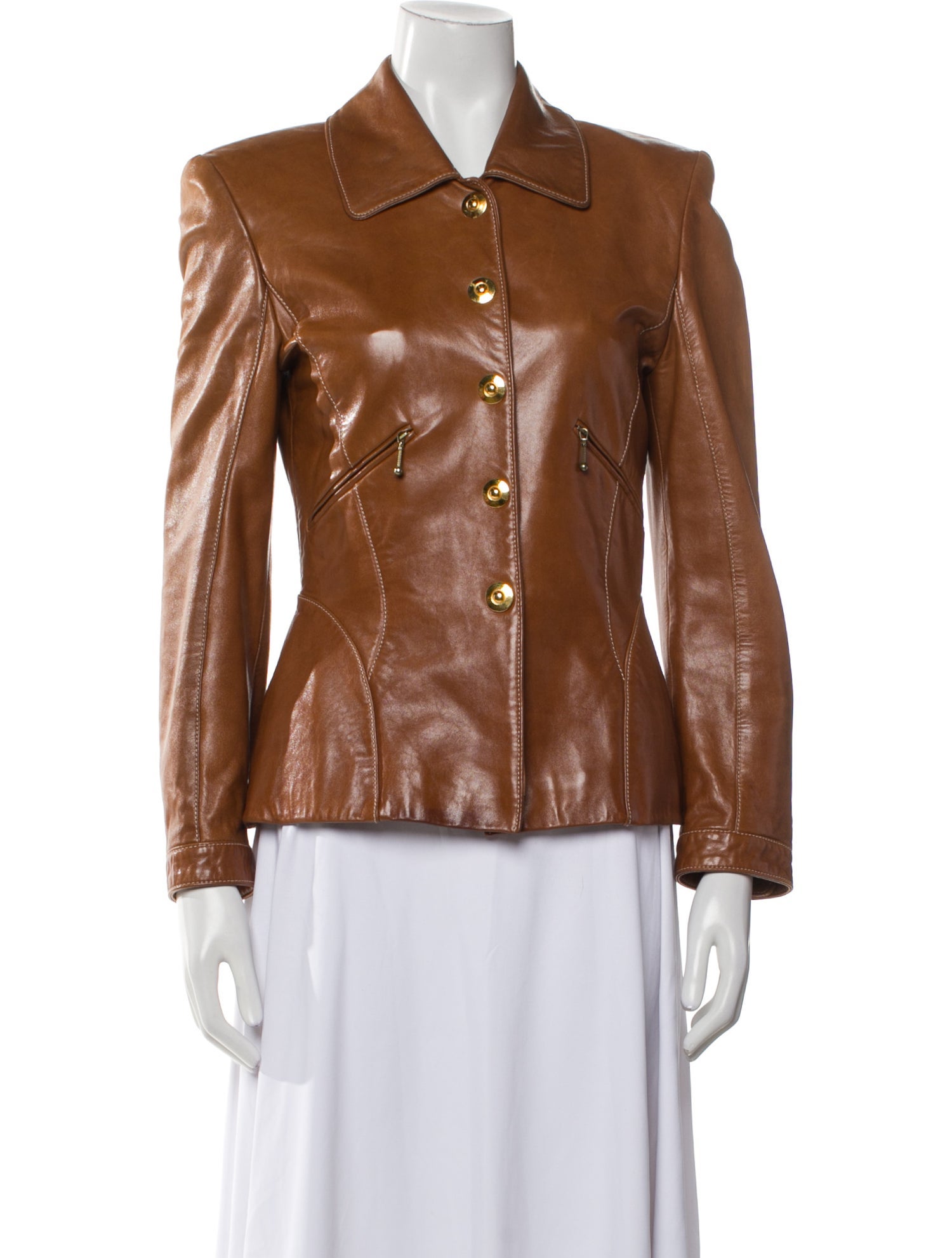 Escada Margaretha Ley Leather Biker Jacket