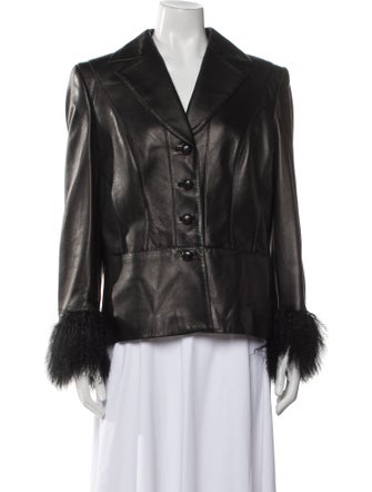 Escada Margaretha Ley Leather Blazer
