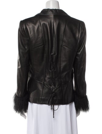 Escada Margaretha Ley Leather Blazer