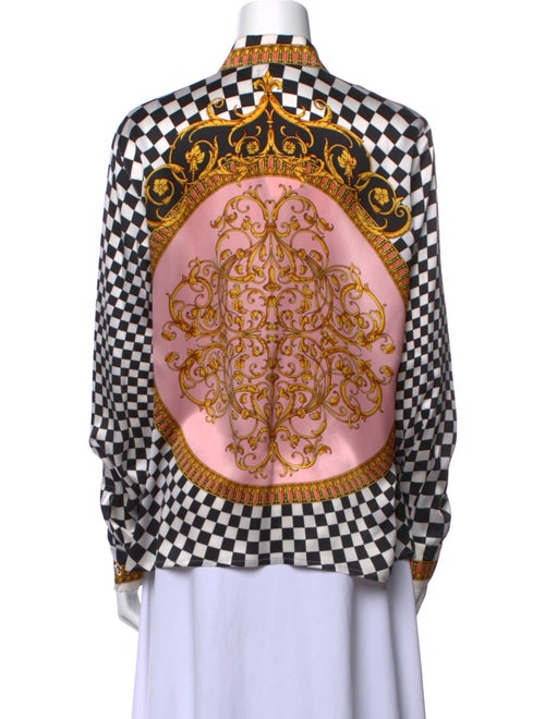 Escada Margaretha Ley Silk Printed Button-Up Top