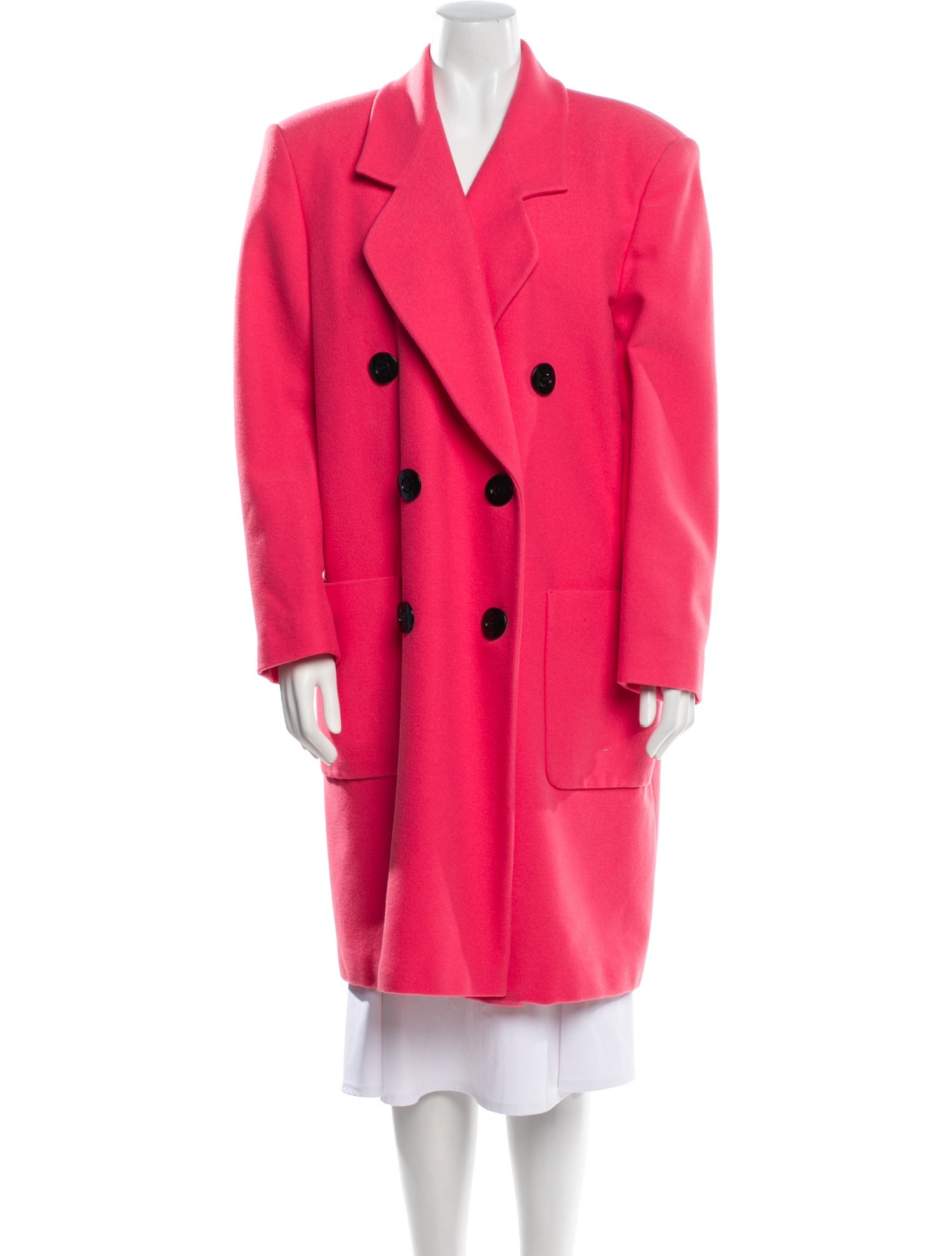 Escada Margaretha Ley Vintage Wool Trench Coat