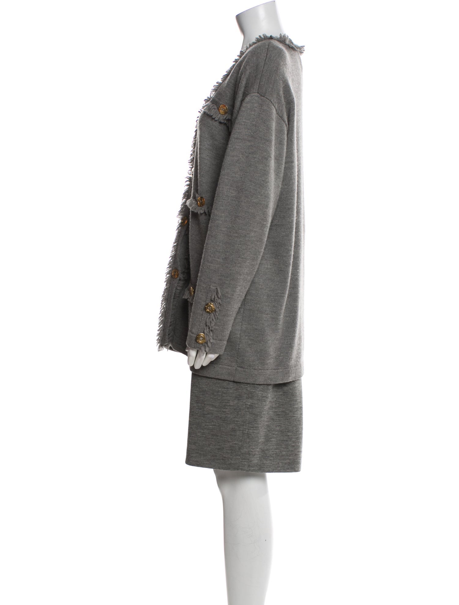 Escada Margaretha Ley Vintage Wool Skirt Suit