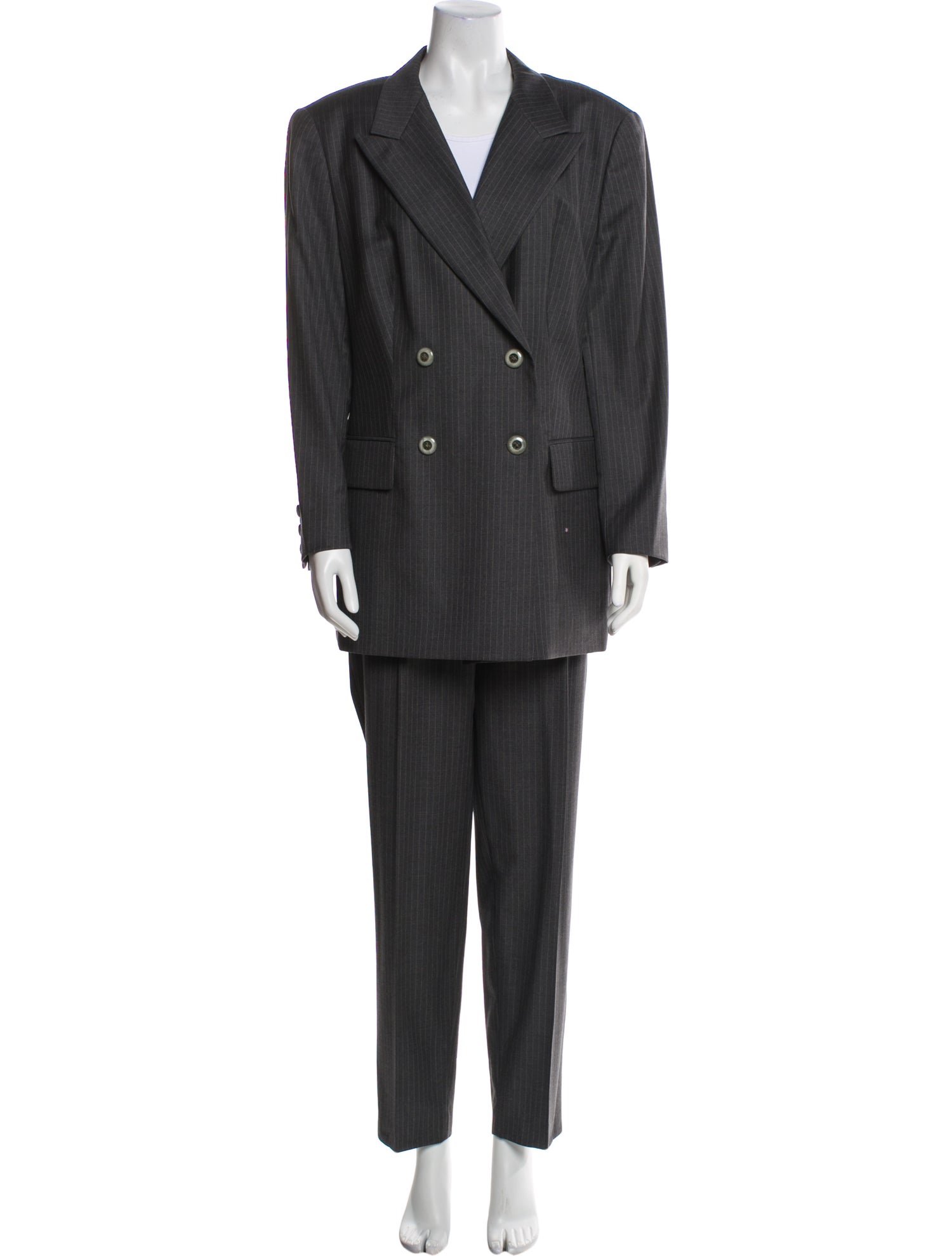 Escada Margaretha Ley Vintage Virgin Wool Pantsuit