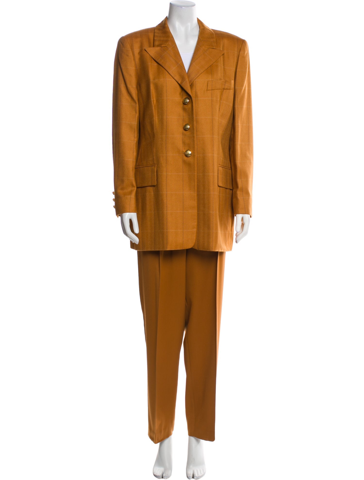 Escada Margaretha Ley Vintage Wool Pantsuit