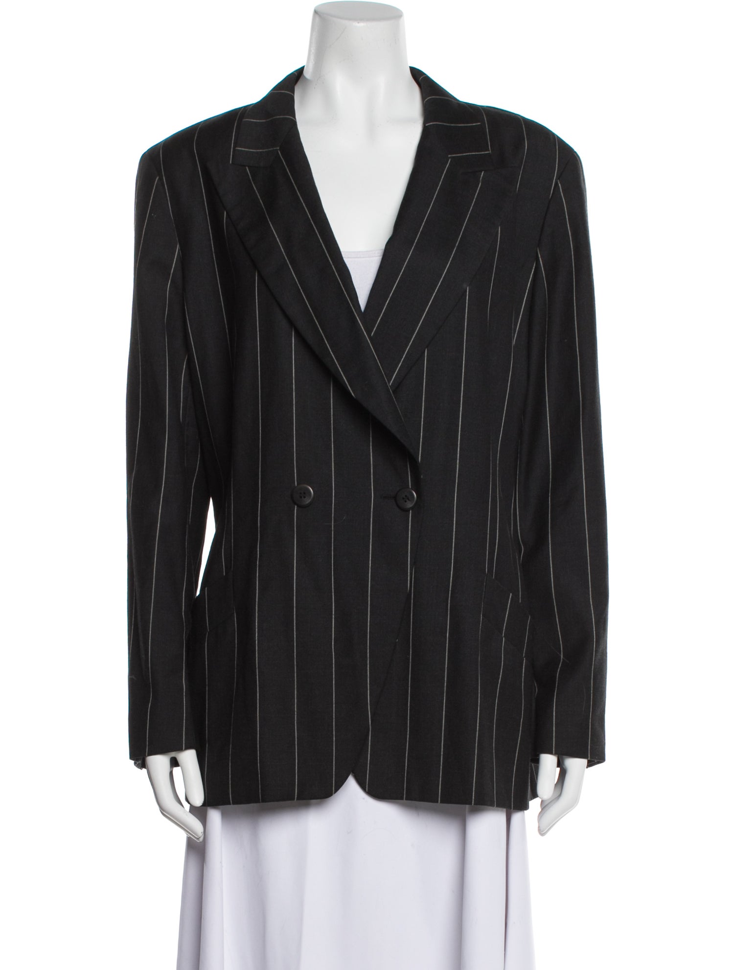 Escada Margaretha Ley Wool Striped Blazer