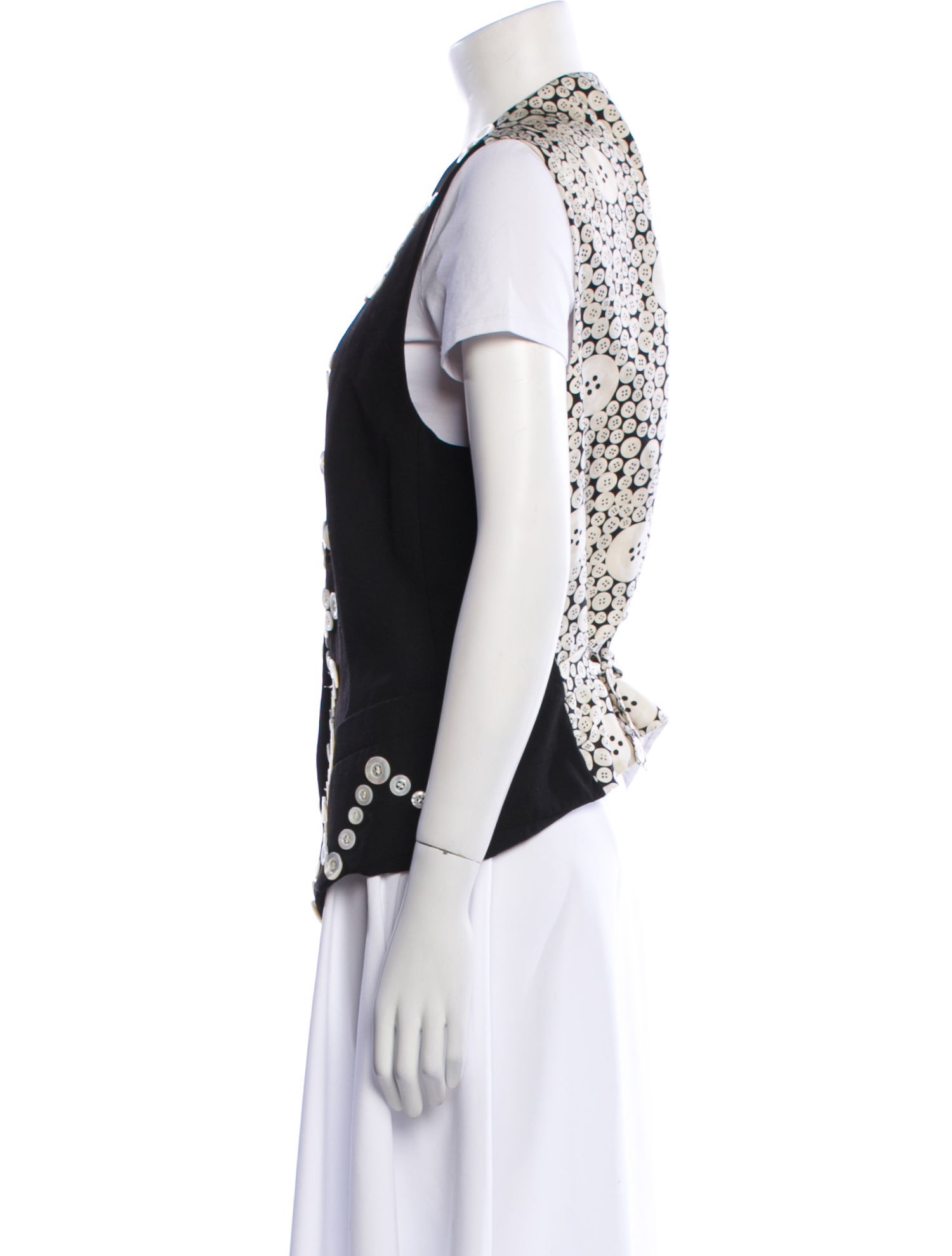 Escada Margaretha Ley Wool Floral Print Vest