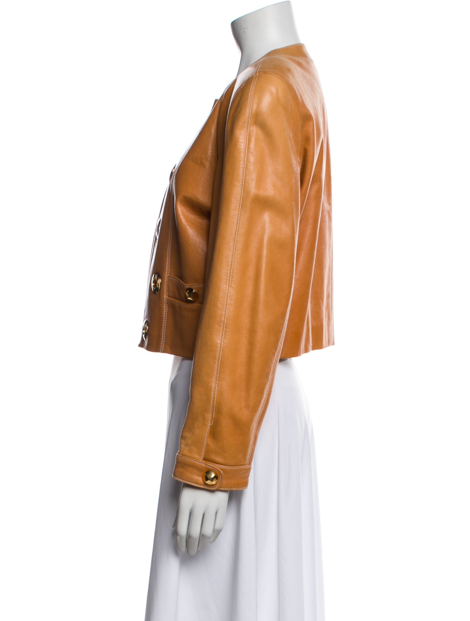Escada Margaretha Ley Vintage Leather Evening Jacket