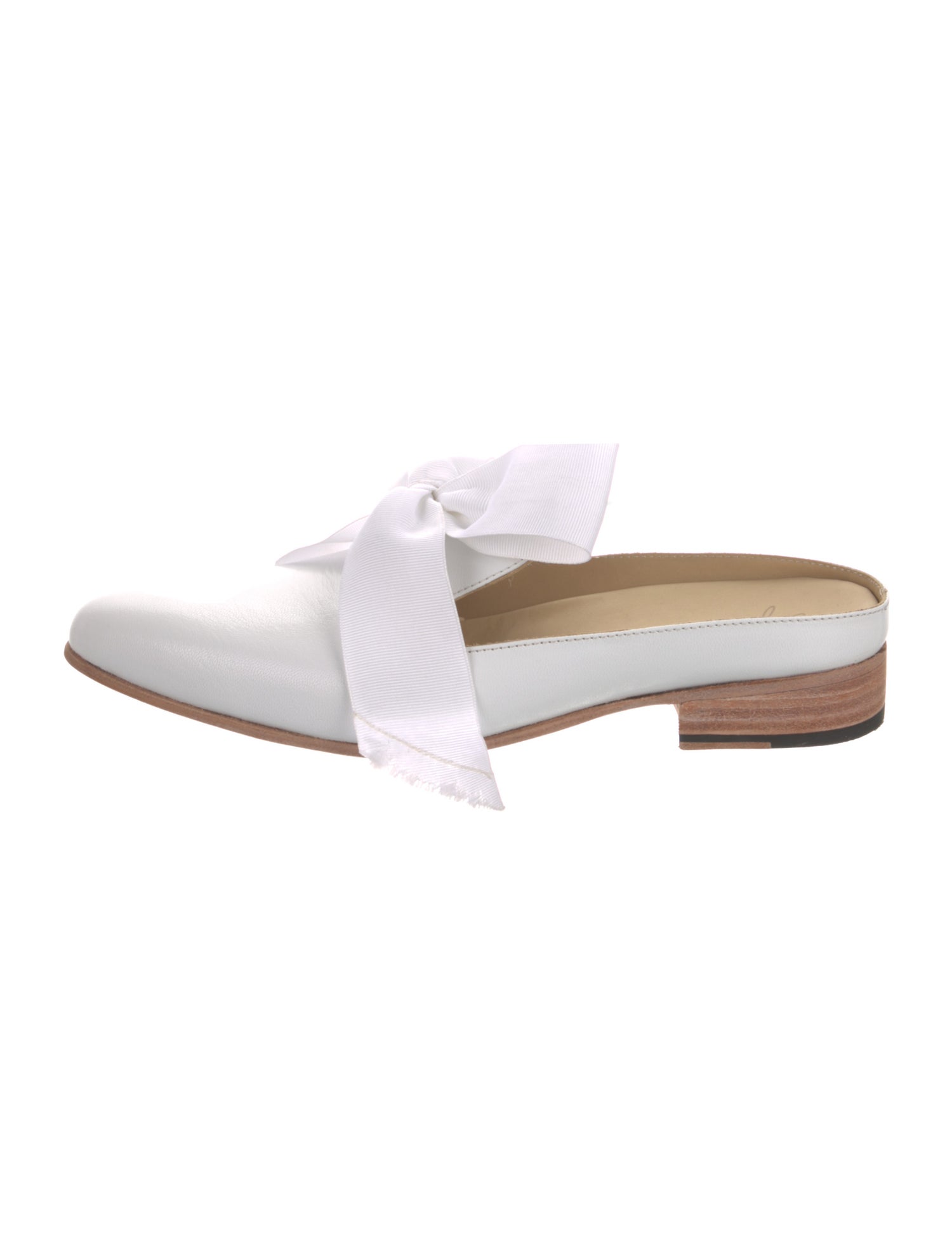 Esquivel Leather Bow Accents Mules