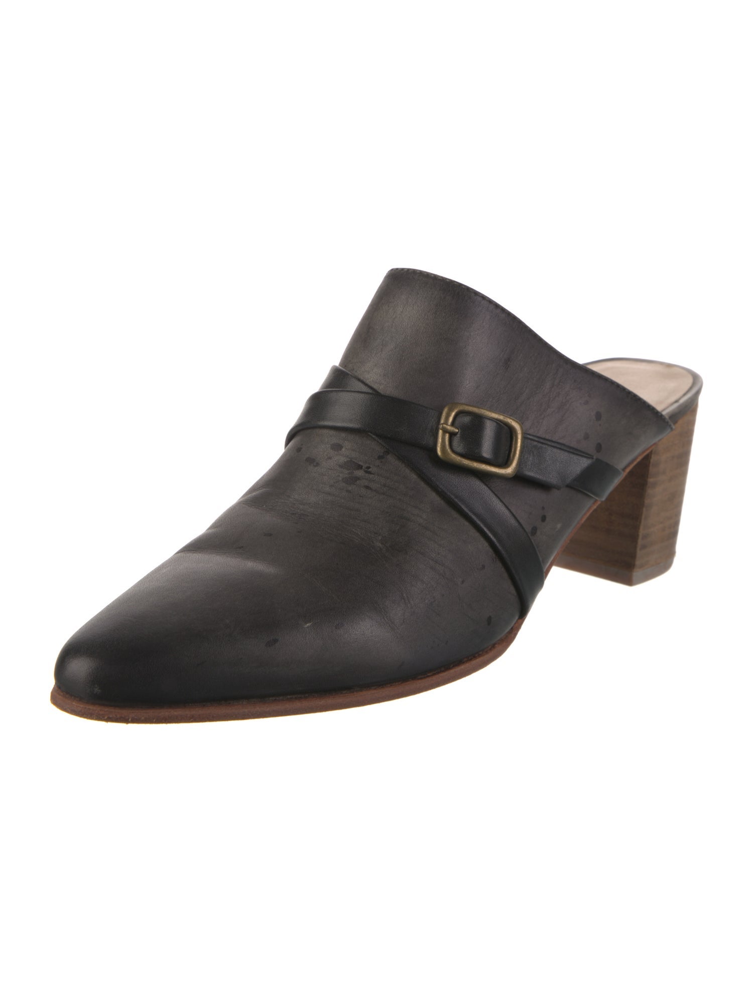 Esquivel Leather Distressed Accents Mules