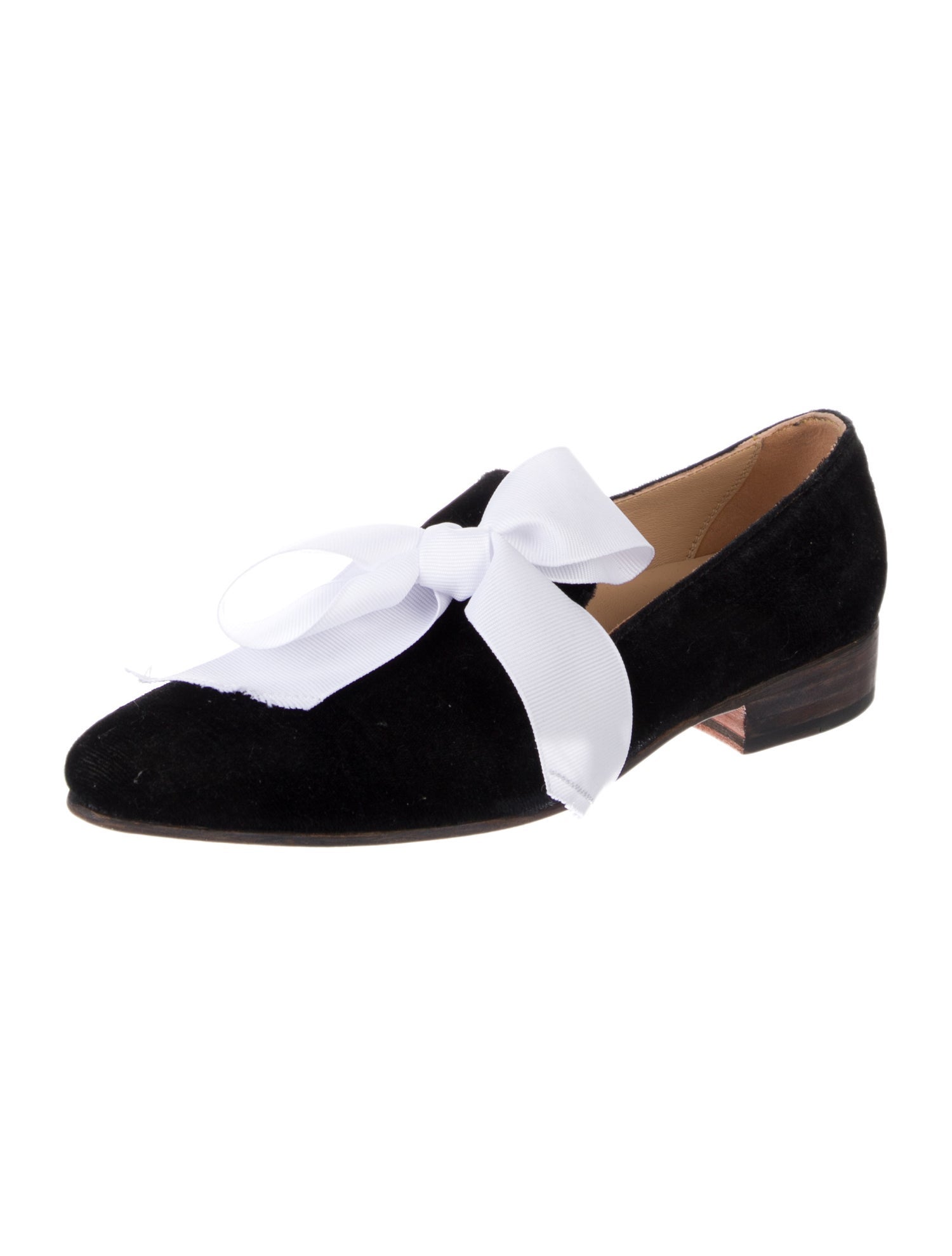 Esquivel Velvet Bow Accents Loafers
