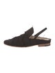 Esquivel Canvas Raw-Edge Trim Slingback Flats