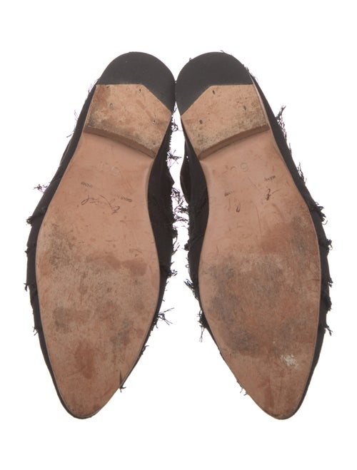 Esquivel Canvas Raw-Edge Trim Slingback Flats