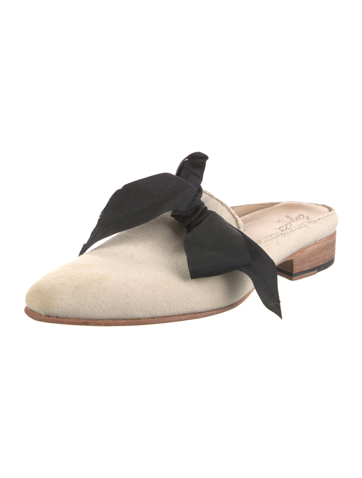 Esquivel Canvas Bow Accents Mules
