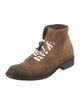 Esquivel Suede Distressed Accents Combat Boots