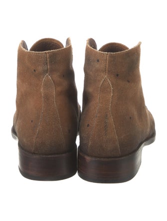 Esquivel Suede Distressed Accents Combat Boots