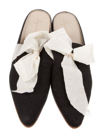 Esquivel Canvas Bow Accents Mules