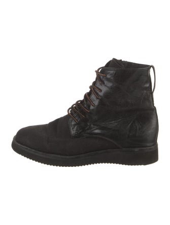 Esquivel Leather Combat Boots