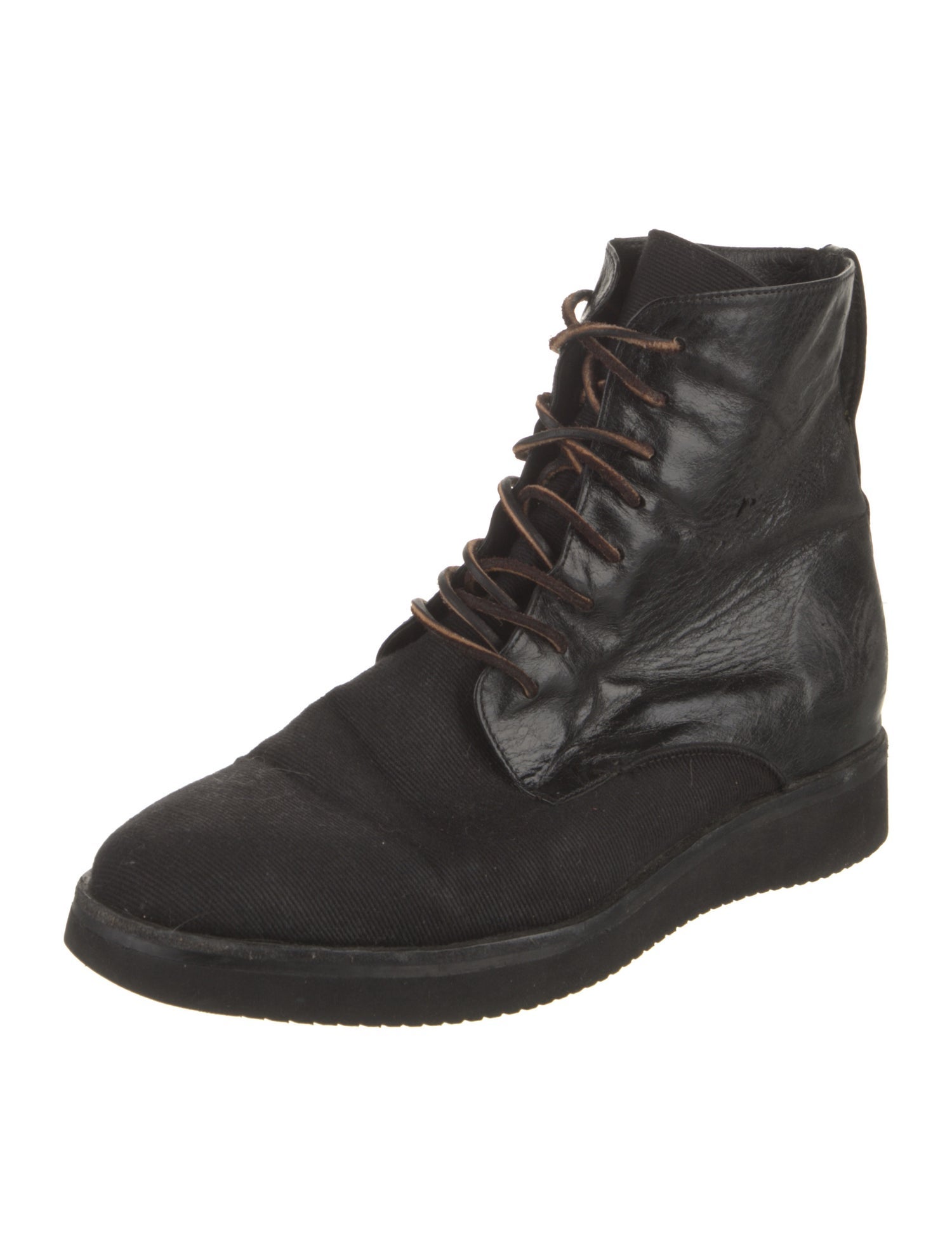 Esquivel Leather Combat Boots