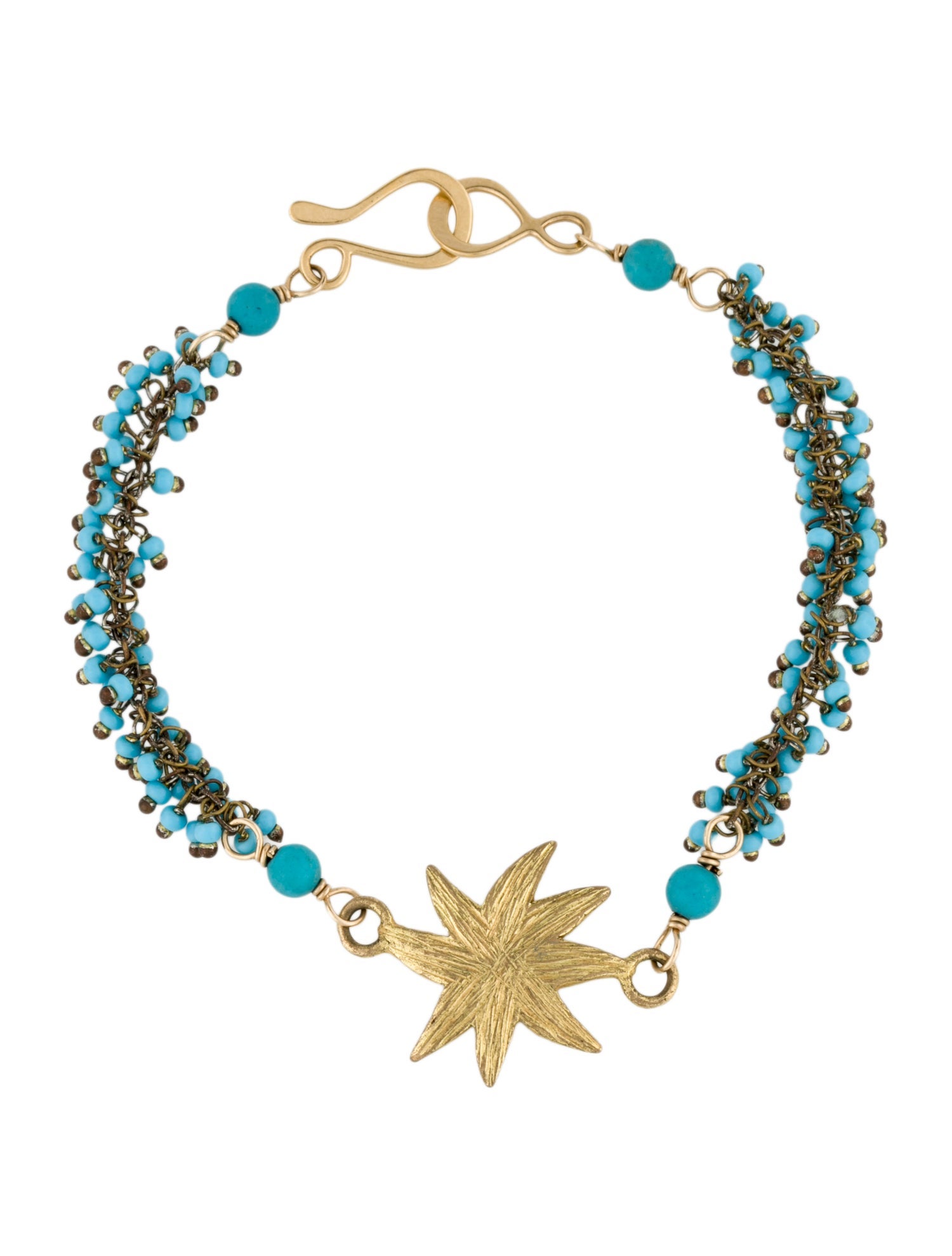 Elizabeth Showers Glass & Resin Beaded Star Bracelet