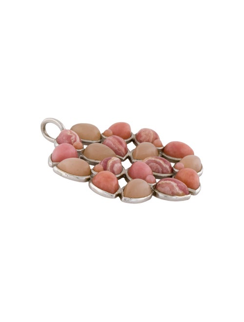 Elizabeth Showers Rhodochrosite, Moonstone & Opal Pendant