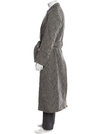 E.Tautz Wool Printed Trench Coat