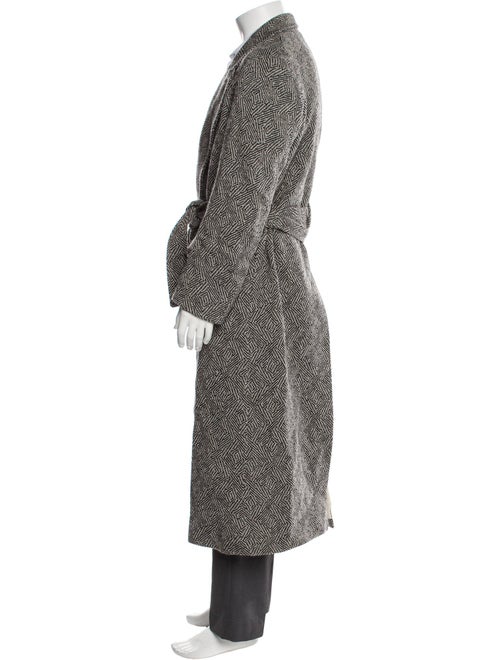 E.Tautz Wool Printed Trench Coat