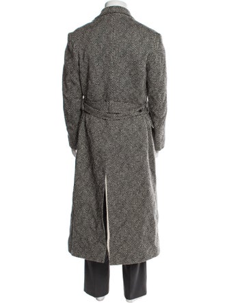 E.Tautz Wool Printed Trench Coat
