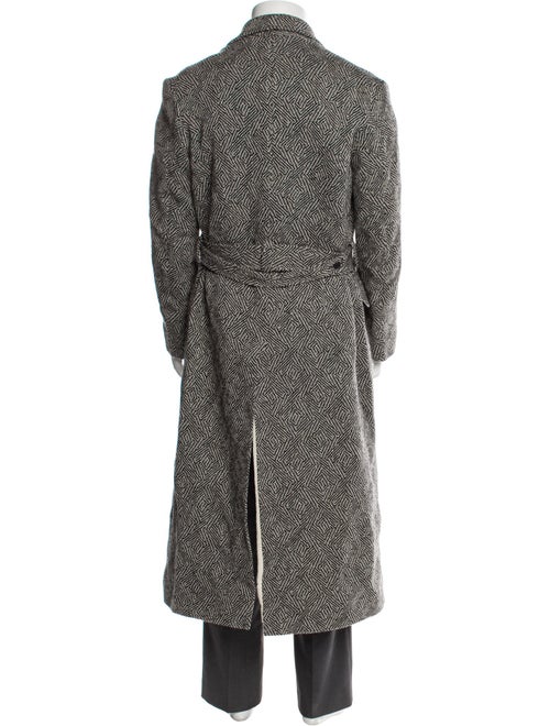 E.Tautz Wool Printed Trench Coat