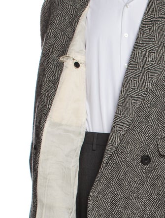 E.Tautz Wool Printed Trench Coat