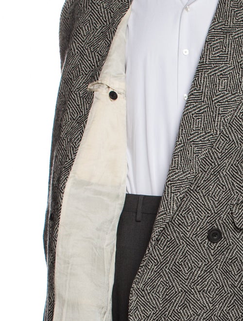 E.Tautz Wool Printed Trench Coat