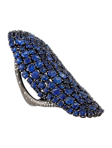 Etho Maria Cocktail Ring 18K Sapphire Long 7