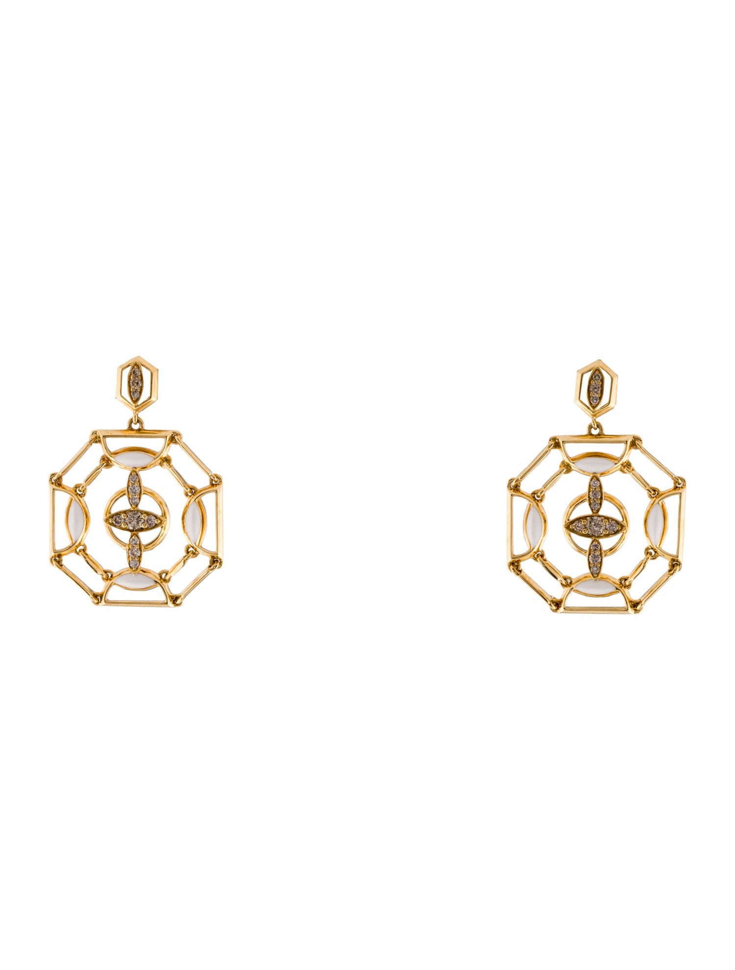 Etho Maria 18K Diamond & Ceramic Drop Earrings