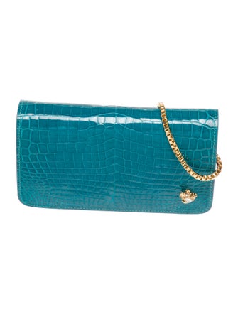 Ethan K Embossed Leather Clutch