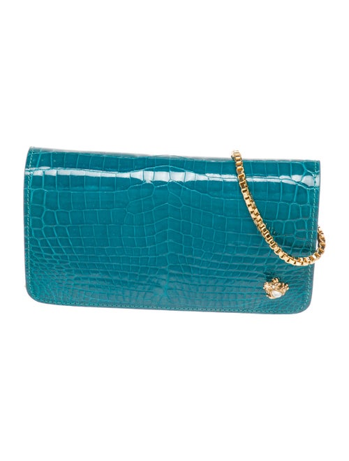 Ethan K Embossed Leather Clutch