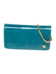 Ethan K Embossed Leather Clutch