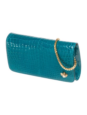 Ethan K Embossed Leather Clutch