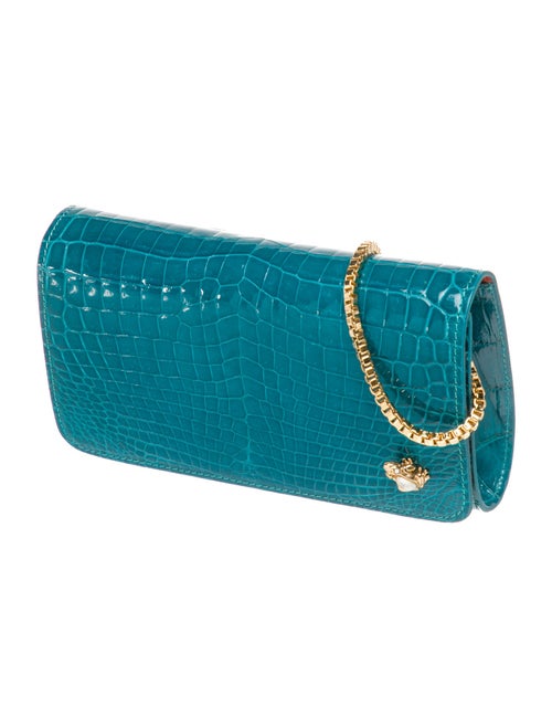 Ethan K Embossed Leather Clutch