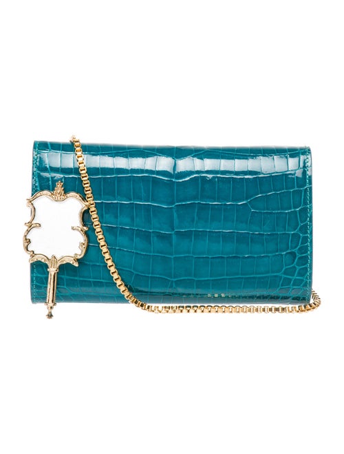 Ethan K Embossed Leather Clutch