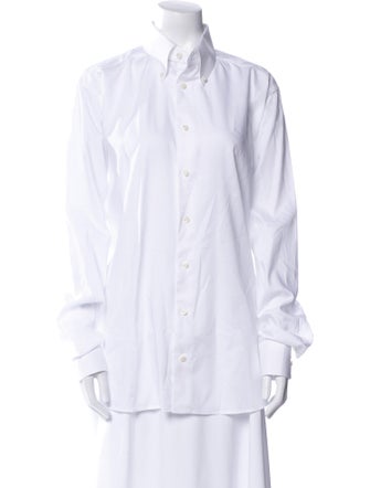 Eton Long Sleeve Button-Up Top